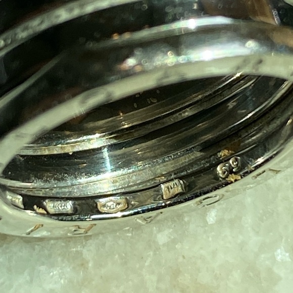 FABULOUS  BULGARI 18KT WHITE GOLD B.ZERO1 RING - Picture 14 of 14